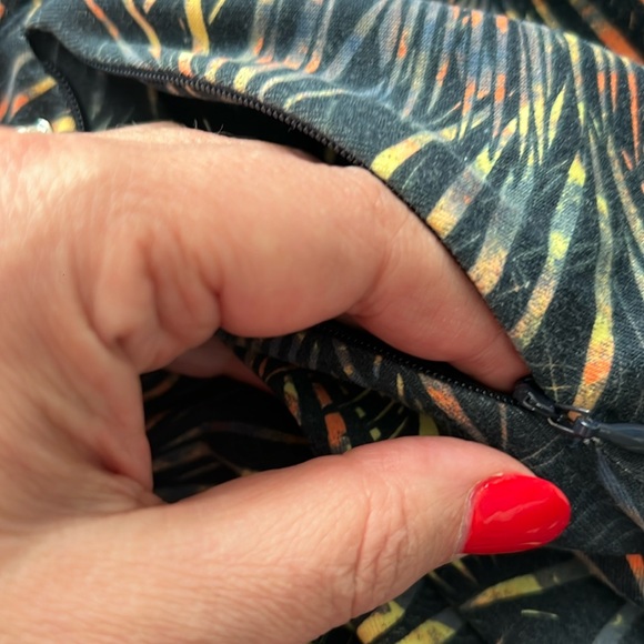 Exofficio Blue midi resort wear A-line skirt size M - Picture 11 of 14